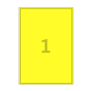 199.1 x 288 (mm) CL211TY 노란색 모조지