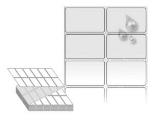 50 x 31 (mm) ZL050031SP 은색(방수) PET [6,000라벨/Box]