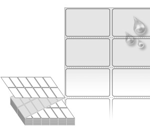 50 x 31 (mm) ZL050031SP 은색(방수) PET [6,000라벨/Box]