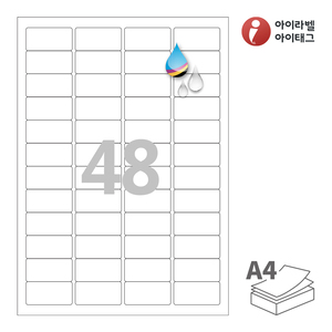 CJ946WU, 흰색 무광 방수 잉크젯, 46 x 23 (mm), 잉크젯 프린터 전용