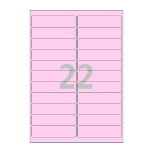 100 x 24.5 (mm) CL522P 분홍색 모조지
