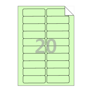 83.9 x 28.03 (mm) RV220G 연녹색 모조 시치미