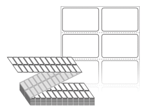 35 x 22 (mm) ZL035022DT 흰색 감열지 [12,000라벨/Box]