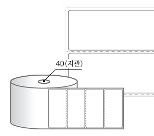 RS9040DT 라벨크기: 90 x 40 (mm) , 지관: 40mm [750라벨/Roll]