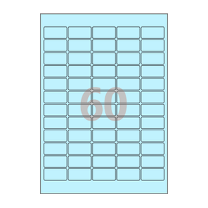 38.1 x 19.1 (mm) CL562B 하늘색 모조지