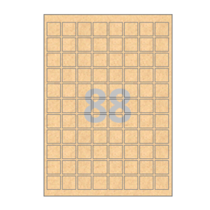 22 x 22 (mm) CL888KR 갈색 크라프트