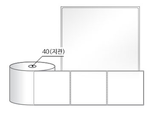 RS100107LG(아트지) 라벨크기: 100 x 107 (mm), 지관: 40mm [500라벨/Roll]