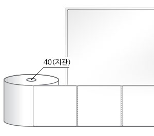 RS100107LG(아트지) 라벨크기: 100 x 107 (mm), 지관: 40mm [500라벨/Roll]