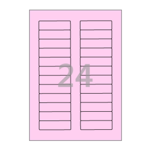 71.8 x 21.16 (mm) CL521P 분홍색 모조지