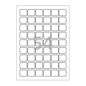 26 x 29.53 (mm) CL554 흰색모조지