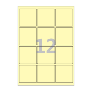 65 x 65 (mm) CL834Y 연노란색 모조지