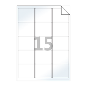 65 x 55 (mm) RV235LG 흰색 광택 아트 시치미