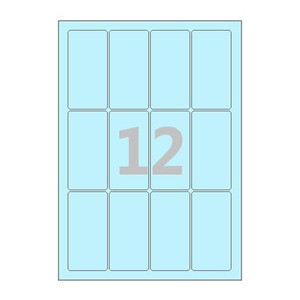 45 x 90 (mm) CL912B 하늘색 모조지