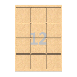65 x 65 (mm) CL834KR 갈색 크라프트
