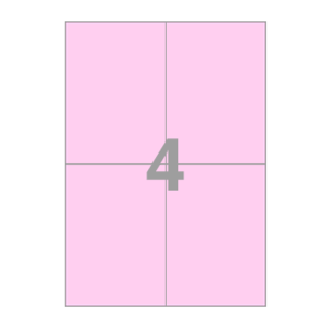 105 x 148.5 (mm) CL604P 분홍색 모조지