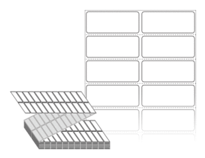 50 x 20 (mm) ZL050020DT 흰색 감열지 [12,000라벨/Box]