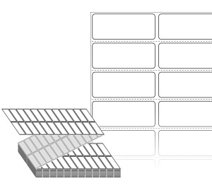 50 x 20 (mm) ZL050020DT 흰색 감열지 [12,000라벨/Box]