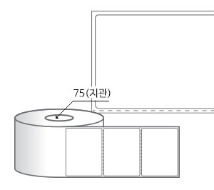 RL8561DT 라벨크기: 85 x 61 (mm) , 지관: 75mm [2,000라벨/Roll]