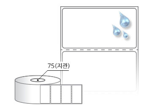 RL6035PP, 흰색(방수) PP, 60 x 35 (mm) , 지관: 75mm [3,000라벨/Roll]