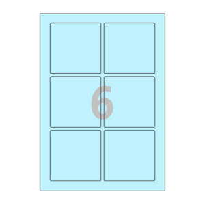 85 x 85 (mm) CL823B 하늘색 모조지
