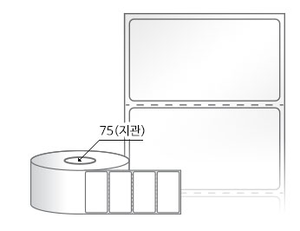 RL6535LG(아트지) 라벨크기: 65 x 35 (mm) , 지관: 75mm [3,000라벨/Roll]