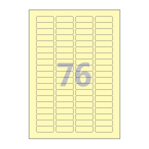 40 x 14 (mm) CL876Y 연노란색 모조지