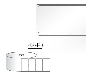 RS6031LG(아트지) 라벨크기: 60 x 31 (mm) , 지관: 40mm [2,000라벨/Roll]