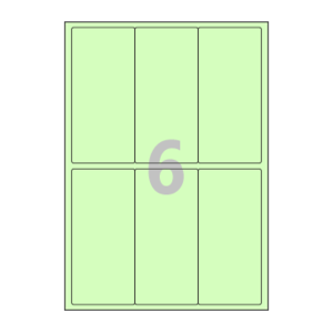 65 x 140 (mm) CL232G 연녹색 모조지