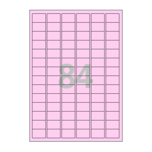30 x 20 (mm) CL884P 분홍색 모조지
