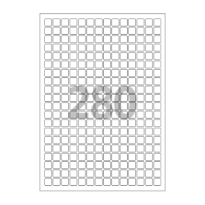 12 x 12 (mm) CL880 흰색모조지