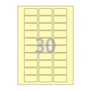 50 x 25 (mm) CL830Y 연노란색 모조지