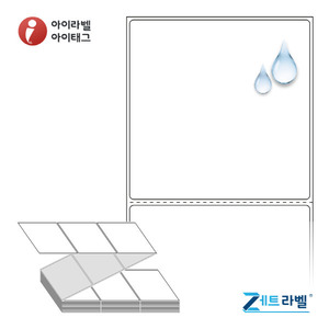 ZL9090PPDT, 흰색(방수) PP 감열지, 90 x 90 (mm) [1,500라벨/Box]