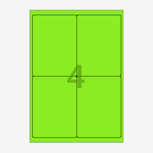 99.5 x 138.2 (mm) CL222TG 초록색 모조지