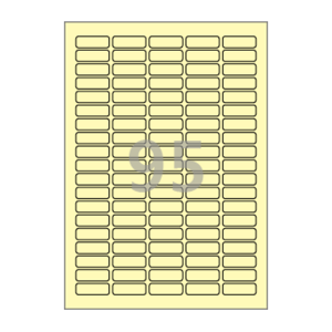 35 x 12 (mm) CL595Y 연노란색 모조지
