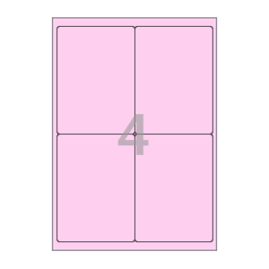 99.5 x 138.2 (mm) CL222P 분홍색 모조지