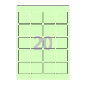 45 x 45 (mm) CL420G 연녹색 모조지