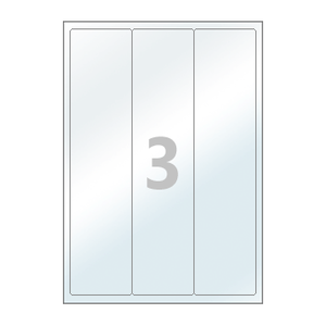 65 x 279.5 (mm) CL803LT 투명 PET 방수
