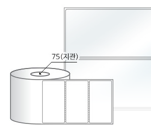 100 x 52 (mm) RL10052LT 투명(방수) PET [2,000라벨/Roll]