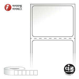 RL3527LG (75지관), 흰색(광택) 아트지, 35 x 26.633 (mm) - 리본 필요 [4,000라벨/Roll]