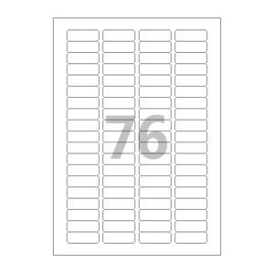 40 x 14 (mm) CL876 흰색모조지