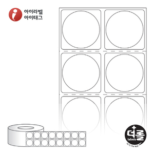 RL030030DT, Φ30 (mm) 원형 , 지관: 75mm [8,000라벨/롤]