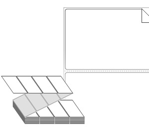 90 x 61 (mm) ZL9061RVDT 흰색 시치미 감열지 [2,000라벨/Box]