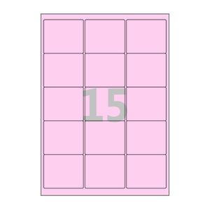 65 x 55 (mm) CL235P 분홍색 모조지