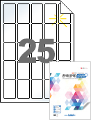 35 x 55 (mm) RV255LG 흰색 광택 아트 시치미