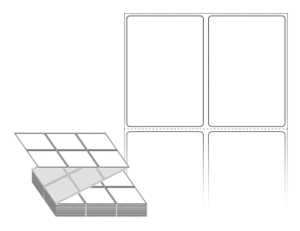 45 x 65 (mm) ZL045065DT 흰색 감열지 [3,000라벨/Box]