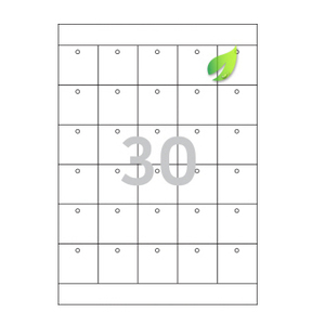 42 x 42 (mm) TLH0301ME (흰색 모조 에코, 잉크젯/레이저 겸용)