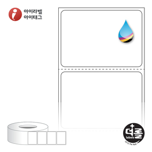 더롤라벨 RK5035 (75지관), 흰색 모조 잉크젯, 50 x 35 (mm), 잉크젯 라벨프린터 전용[1,700라벨 / Roll]