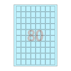 21 x 26 (mm) CL280B 하늘색 모조지