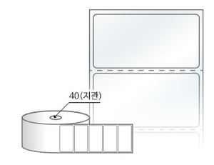 RS6031LT, 투명(방수) PET, 60 x 31 (mm) , 지관: 40mm [2,000라벨/Roll]