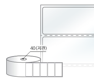 RS6031LT, 투명(방수) PET, 60 x 31 (mm) , 지관: 40mm [2,000라벨/Roll]